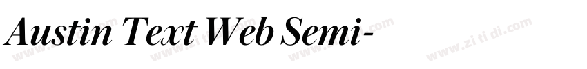 Austin Text Web Semi字体转换